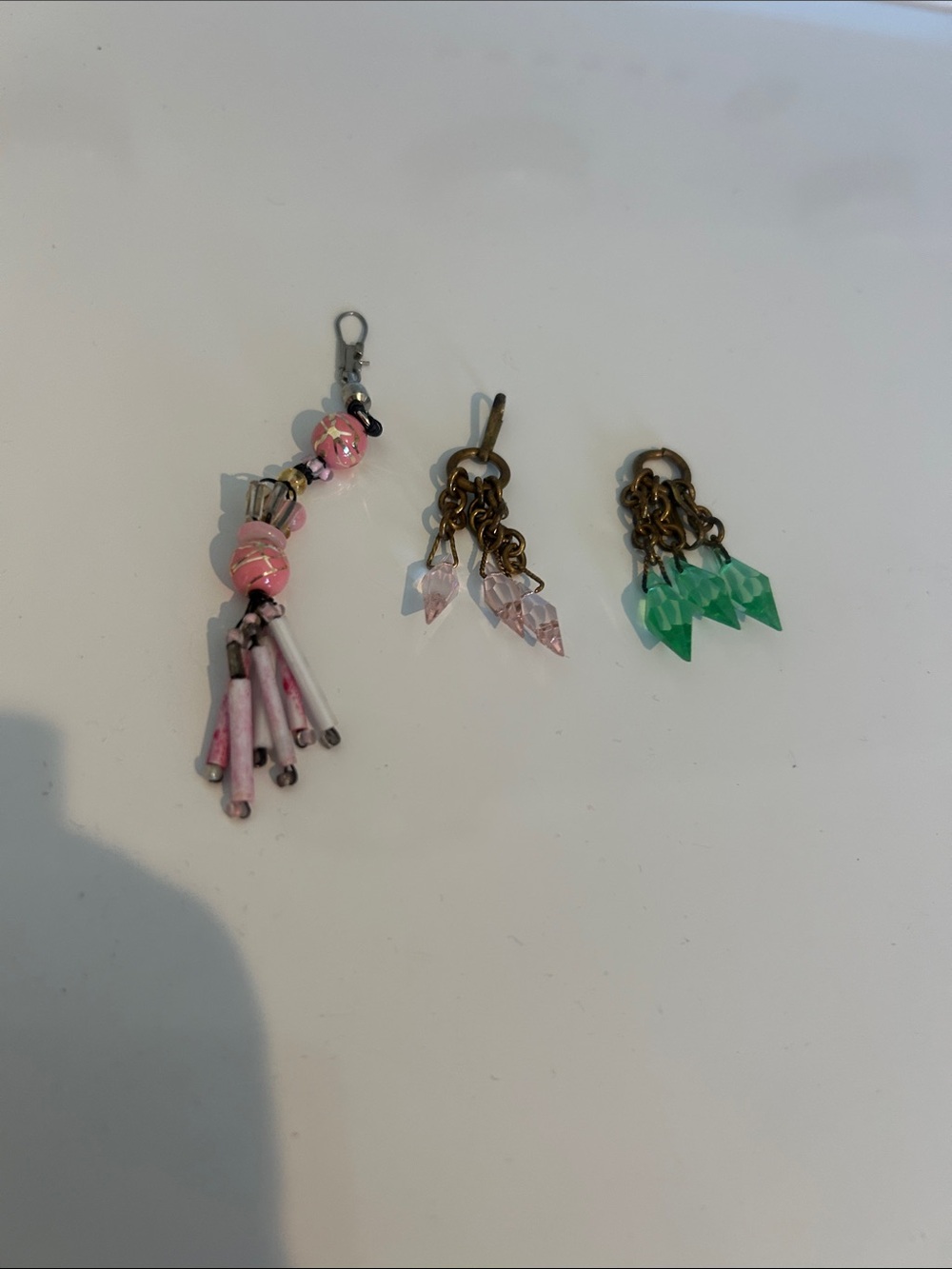 Lot of 3 vintage Y2K bag charms or zipper pulls